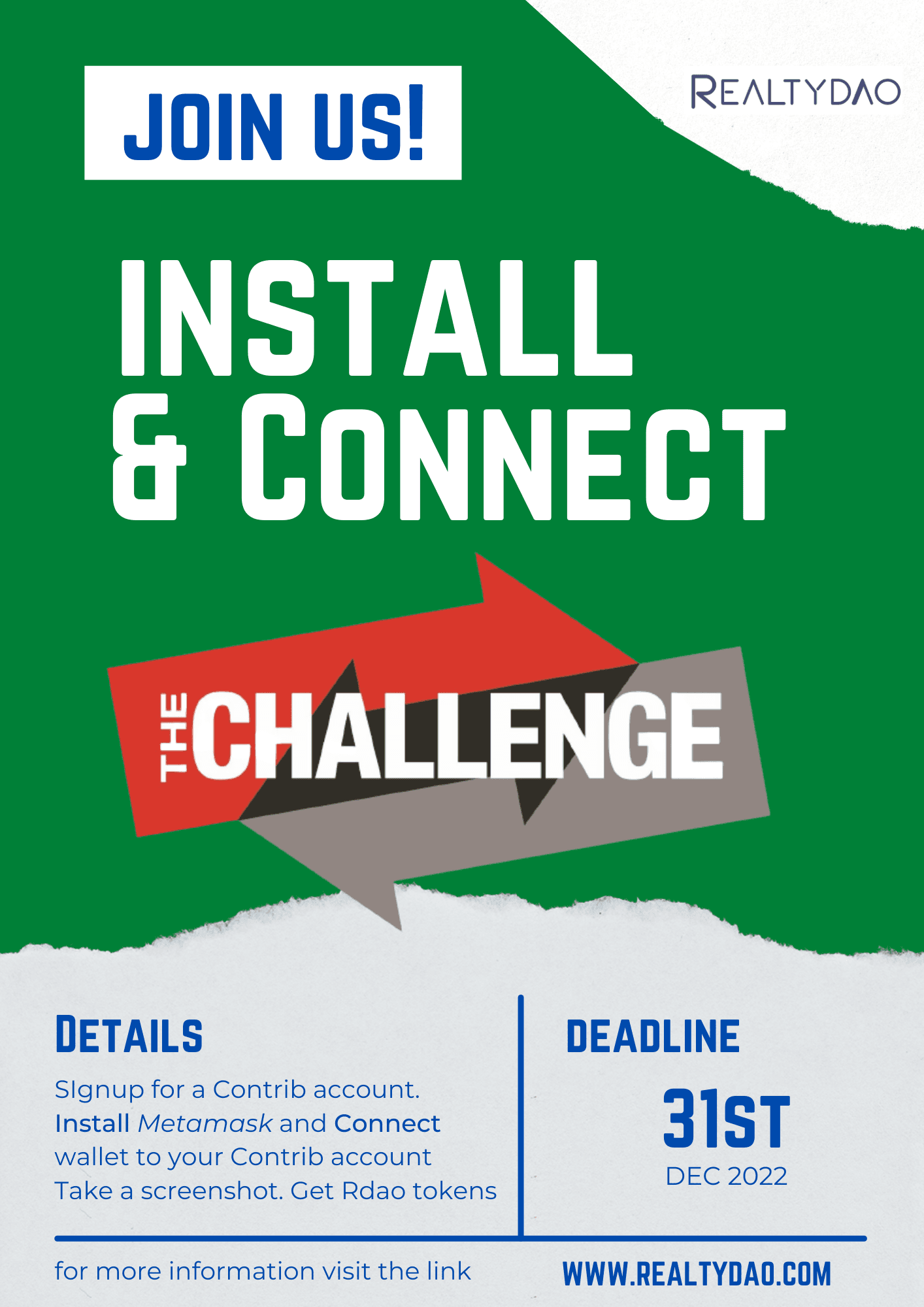 Realtydao Install and Connect Challenge